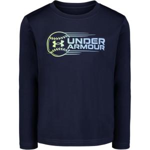 imageUnder Armour Boys Long Sleeve Shirt Crewneck Lightweight and BreathableNavy Baseball Logo