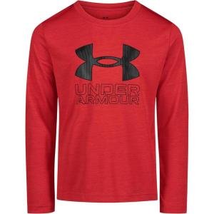 imageUnder Armour Boys Long Sleeve Shirt Crewneck Lightweight and BreathableRed  Valley Etch