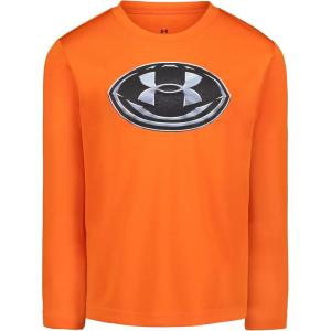 imageUnder Armour Boys Long Sleeve Shirt Crewneck Lightweight and BreathableTeam Orange