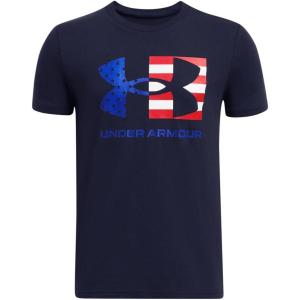 imageUnder Armour Boys New Freedom Chest Flag TShirt410 Midnight Navy   Team Royal