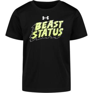 imageUnder Armour Boys Short Sleeve Shirt Crewneck Lightweight and BreathableBlack  Beast Status