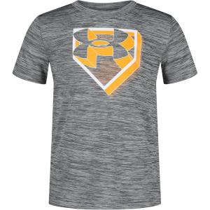 imageUnder Armour Boys Short Sleeve Shirt Crewneck Lightweight and BreathableSp22 Pitch Gray Baseball