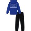 imageUnder Armour babyboys Long Sleeve Logo Hoodie ampamp Joggers SetTeam Royal Full Zip