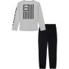 imageUnder Armour boys Long Sleeve Shirt and Jogger Set Durable Stretch and LightweightMod Gray Spray