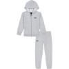 imageUnder Armour babyboys Long Sleeve Logo Hoodie ampamp Joggers SetMod Gray Full Zip