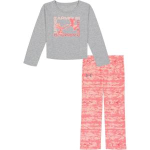 imageUnder Armour boys Long Sleeve Shirt and Jogger Set Durable Stretch and LightweightMod Gray  Flare Leg