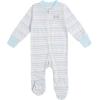 imageUnder Armour Baby Boys Coverall Footie Zipup Closure Logo ampamp Printed DesignsFuse Teal Stripe