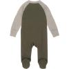 imageUnder Armour Baby Boys Coverall Footie Zipup Closure Logo ampamp Printed DesignsMarine Od Green Raglan