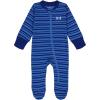 imageUnder Armour Baby Boys Coverall Footie Zipup Closure Logo ampamp Printed DesignsPicasso Blue Stripe