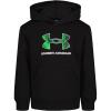 imageUnder Armour Boys Hoodie Fleece Pullover Logo ampamp Printed Designs Black Etch Logo