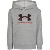 imageUnder Armour Boys Hoodie Fleece Pullover Logo ampamp Printed Designs Gray Etch Logo
