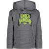 imageUnder Armour Boys Hoodie Fleece Pullover Logo ampamp Printed Designs Pitch Gray Twist
