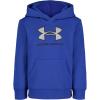 imageUnder Armour Boys Hoodie Fleece Pullover Logo ampamp Printed Designs Royal Mesh Logo