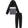 imageUnder Armour UA PIECED BRANDED HOODIE SET BlackWhite 3T