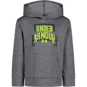 imageUnder Armour Boys Hoodie Fleece Pullover Logo ampamp Printed Designs Pitch Gray Twist