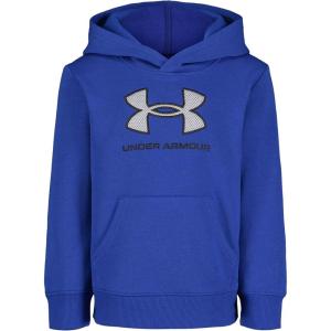 imageUnder Armour Boys Hoodie Fleece Pullover Logo ampamp Printed Designs Royal Mesh Logo