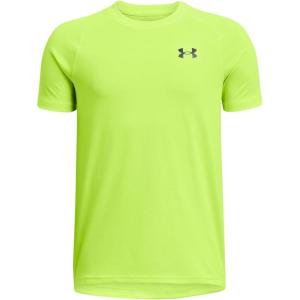imageUnder Armour Boys Tech 20 ShortSleeve TShirt731 Highvis Yellow   Black