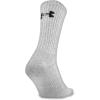imageUnder Armour Adult Cotton Crew Socks MultipairsTrue Gray Heather Assorted 6pairs