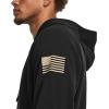 imageUnder Armour Mens Freedom Big Flag Logo Hoodie001 Black   Khaki Base
