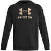 imageUnder Armour Mens Freedom Big Flag Logo Hoodie001 Black   Khaki Base