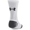 imageUnder Armour Unisex Adult Performance Cotton Mid Socks 3 Pairs100 White  White  Pitch Gray