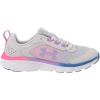 imageUnder Armour UnisexChild Grade School Assert 9 Sneaker106 Halo GrayWhiteVivid Lilac
