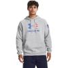 imageUnder Armour Mens Freedom Big Flag Logo Hoodie011 Mod Gray Light Heather   Black