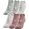 imageUnder Armour Womens Cushioned No Show Socks 6PairsPink Elixir Assorted