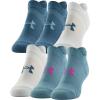 imageUnder Armour Womens Cushioned No Show Socks 6PairsStill Water Assorted