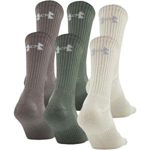 imageUnder Armour Adult Cotton Crew Socks MultipairsNeutral Assorted 6pairs