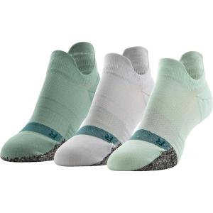 imageUnder Armour Womens Breathe No Show Tab Socks 3PairsIllusion Green Assorted