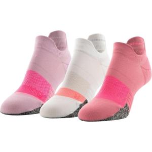 imageUnder Armour Womens Breathe No Show Tab Socks 3PairsPace Pink Assorted