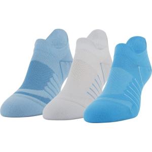 imageUnder Armour Womens Breathe No Show Tab Socks 3PairsRadar Blue Assorted