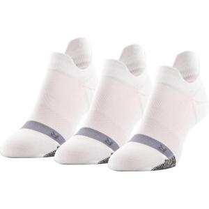 imageUnder Armour Womens Breathe No Show Tab Socks 3PairsWhiteWhiteHalo Gray