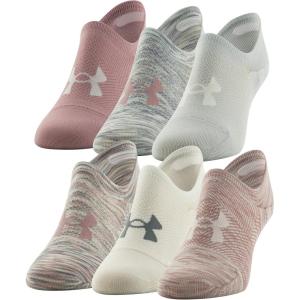 imageUnder Armour Womens Breathe Lite Ultra Low Socks MultipairsPink Elixir Assorted 6pairs
