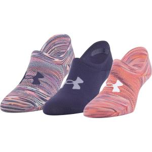 imageUnder Armour Womens Breathe Lite Ultra Low Socks MultipairsPurple Tint Assorted 3pairs