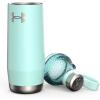 imageUnder Armour Infinity 22oz Water Bottle TwistOff Top for Ice and Protein Shake Shatter and Odor Resistant Stainless SteelBreeze Blue