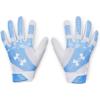 imageUnder Armour Womens Radar Softball Gloves103 White  Carolina Blue  White