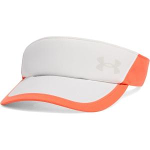imageUnder Armour Womens Isochill Launch Run Visor114 White Quartz  Fire  Reflective