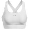 imageUnder Armour Womens Crossback Longline Mid Impact Sports Bra100 White   Mod Gray