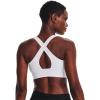 imageUnder Armour Womens Crossback Longline Mid Impact Sports Bra100 White   Mod Gray