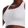imageUnder Armour Womens Crossback Longline Mid Impact Sports Bra100 White   Mod Gray