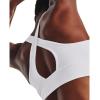 imageUnder Armour Womens Crossback Longline Mid Impact Sports Bra100 White   Mod Gray