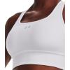 imageUnder Armour Womens Crossback Longline Mid Impact Sports Bra100 White   Mod Gray