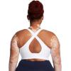 imageUnder Armour Womens Crossback Longline Mid Impact Sports Bra101 White   Black