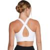 imageUnder Armour Womens Crossback Longline Mid Impact Sports Bra101 White   Black