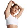 imageUnder Armour Womens Crossback Longline Mid Impact Sports Bra101 White   Black