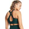 imageUnder Armour Womens Crossback Longline Mid Impact Sports Bra449 Hydro Teal   White