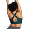 imageUnder Armour Womens Crossback Longline Mid Impact Sports Bra449 Hydro Teal   White
