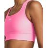 imageUnder Armour Womens Crossback Longline Mid Impact Sports Bra682 Fluo Pink   White